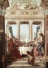 Giovanni Battista Tiepolo Canvas Paintings - The Banquet of Cleopatra